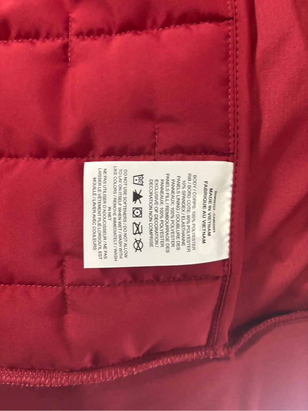 NWT Nike THERMA-FIT Synthetic Fill  Pomegranate Women’s Running Vest Size Small - Picture 8 of 11